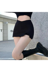Split Front Mini Skirt