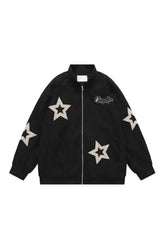 Fall Star Bomber-Übergröße-Jacke