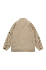 Fall Star Bomber-Übergröße-Jacke