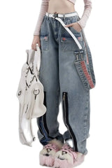 Herbst Acubi Arbeitsjeans mit Sternenmuster