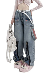 Herbst Acubi Arbeitsjeans mit Sternenmuster