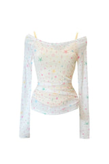 Starlight Whisper Off-Shoulder Top