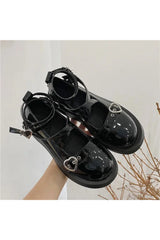 Chaussures Mary Janes à plateforme gothique étoilée