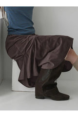 Gerader knielanger Rock