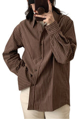 Chemisier rayé style rétro