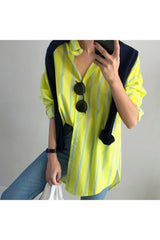 Hemd mit gestreiften Ärmeln