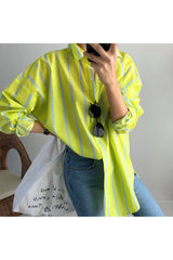 Hemd mit gestreiften Ärmeln