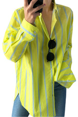 Hemd mit gestreiften Ärmeln