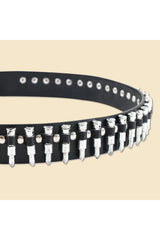 Ceinture cloutée style festival punk