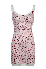 Mini-robe à imprimé cerises douces