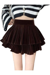 Sweet High Waist Pleated Skirt