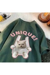 T-shirt with a cat "Unique"