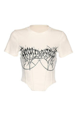 T-shirt with print and short sleeves