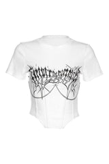 T-shirt with print and short sleeves