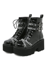 Alt-Gothic-Schuhe mit dicker Sohle
