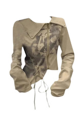 Tie-Dye Asymmetrical Crop Top