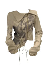 Tie-Dye Asymmetrical Crop Top