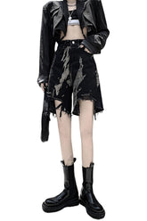 Tie Dye Denim Shorts