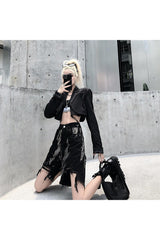 Tie Dye Denim Shorts