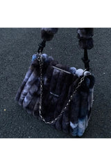 Sac fourre-tout en peluche tie-dye