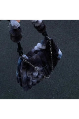 Sac fourre-tout en peluche tie-dye