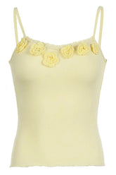 Camisole-Top aus Spitze mit Blumenmuster
