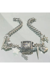 Choker-Halskette mit Zeitnehmer-Charme