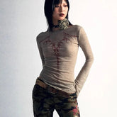 Twilight Thorns Embroidered Top