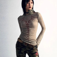 Twilight Thorns Embroidered Top