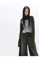 Two-Tone Street Zip-Up Sweater