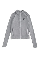 Veste zippée côtelée urbaine