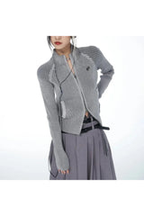 Veste zippée côtelée urbaine