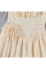 Robe midi beige vintage