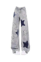 Herbst Acubi Blue Star High Waist Jeans