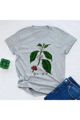Vintage Coffee Plant Graphic Women's T-Shirt
