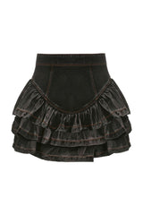 Vintage Denim Mini Skirt