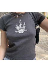 T-shirt à imprimé graphique vintage