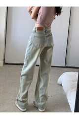 Jean large vintage d'automne