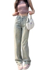 Jean large vintage d'automne