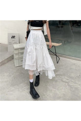 Vintage High Waist Long Skirt