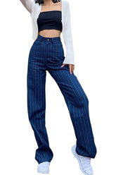 Herbst Vintage High Waist Straight Jeans