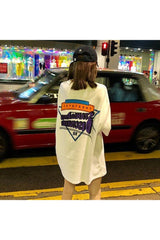 Vintage Loose T-shirt with a print on the back