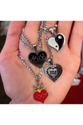 Vintage Liebe Flamme Halskette