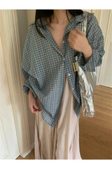 Vintage Plaid Oversized Shirt