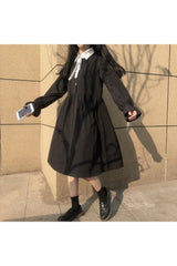 Robe longue noire rétro vintage