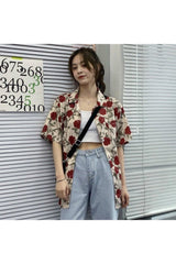 Vintage Rose Print Shirt