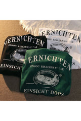 Vintage Ship Print Casual T-shirt