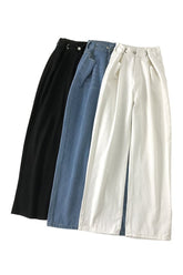 Herbst Vintage Einfarbige Jeans