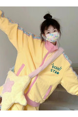 Veste zippée universitaire vintage Star d'automne