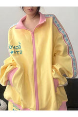 Veste zippée universitaire vintage Star d'automne